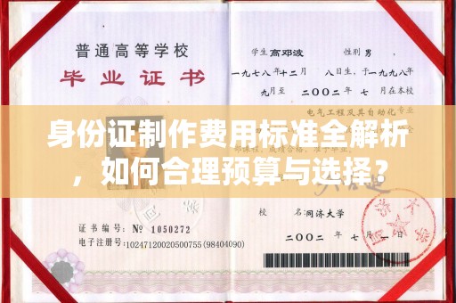 理塘身份证制作费用标准全解析，如何合理预算与选择？
